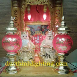 Đèn Thờ Phú Quý Tròn Số 3