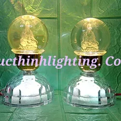 Đèn cầu pha lê đổi màu ts_15