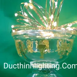 Đèn led dây dùng pin vàng ấm 4m