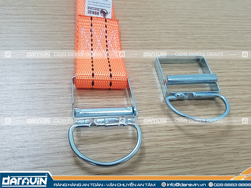 Cấu tạo của Dây ràng pallet khóa D-ring Cấu tạo của Dây ràng pallet khóa D-ring