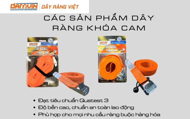 Các sản phẩm dây ràng khóa cam của DARAVIN được bán trên thị trường cho người tiêu dùng Việt Nam Các sản phẩm dây ràng khóa cam của DARAVIN được bán trên thị trường cho người tiêu dùng Việt Nam