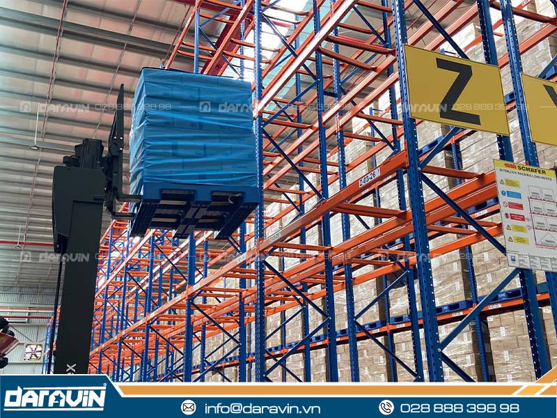 Test lưới quấn pallet tái sử dụng tại kho Test lưới quấn pallet tái sử dụng tại kho