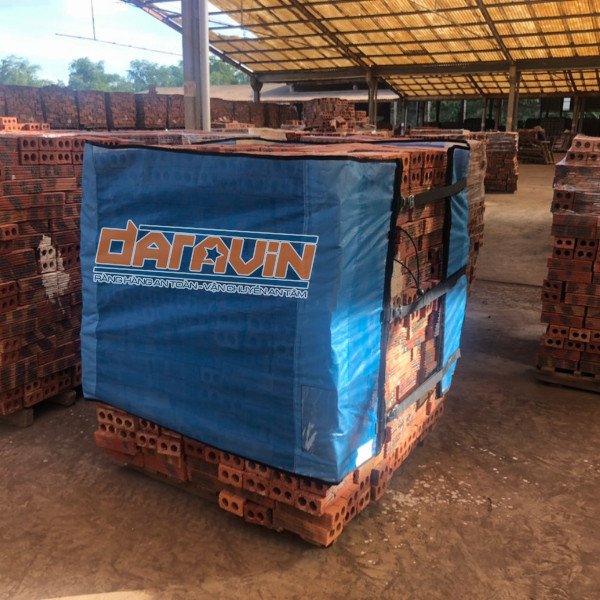 hình thực tế sử dụng lưới quấn pallet cho xưởng sản xuất gạch hình thực tế sử dụng lưới quấn pallet cho xưởng sản xuất gạch