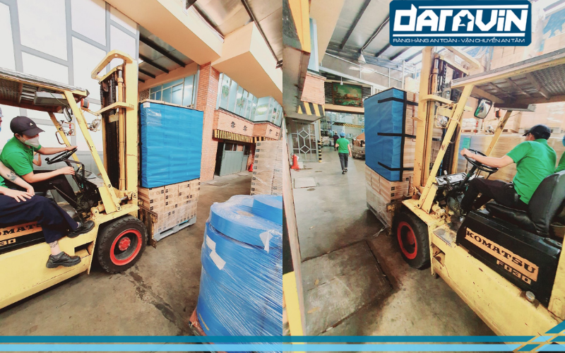 Lưới quấn pallet khóa xiết móc gài DARAVIN hoàn toàn đáp ứng tốt các bài test ổn định thường ngày tại kho hàng công ty hóa nhựa bông sen Lưới quấn pallet khóa xiết móc gài DARAVIN hoàn toàn đáp ứng tốt các bài test ổn định thường ngày tại kho hàng công ty hóa nhựa bông sen