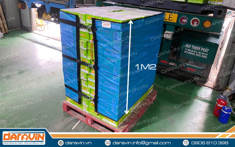 Mẫu lưới quấn pallet 1m2 3 hàng đai được đưa vào thử nghiệm đợt đầu tiên Mẫu lưới quấn pallet 1m2 3 hàng đai được đưa vào thử nghiệm đợt đầu tiên