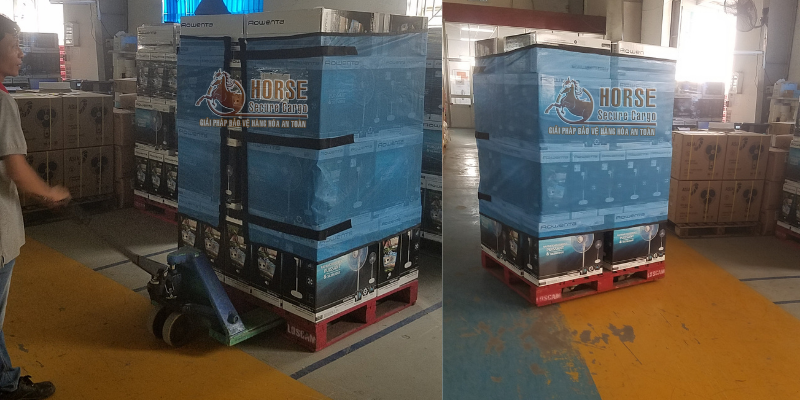 Lưới quấn pallet tái sử dụng khóa verclo được sử dụng quấn hàng hóa linh kiện điện tử Lưới quấn pallet tái sử dụng khóa verclo được sử dụng quấn hàng hóa linh kiện điện tử