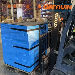 Bảo vệ hàng trên pallet hiệu quả với lưới quấn và vải trùm chuyên dụng cho ngành điện tử