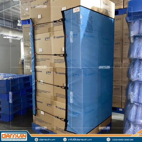 Lưới Quấn Pallet Tái Sử Dụng Có Khóa Dây Thun Tăng Chỉnh