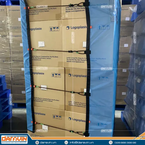 Lưới Quấn Pallet Tái Sử Dụng Có Khóa Dây Thun Tăng Chỉnh
