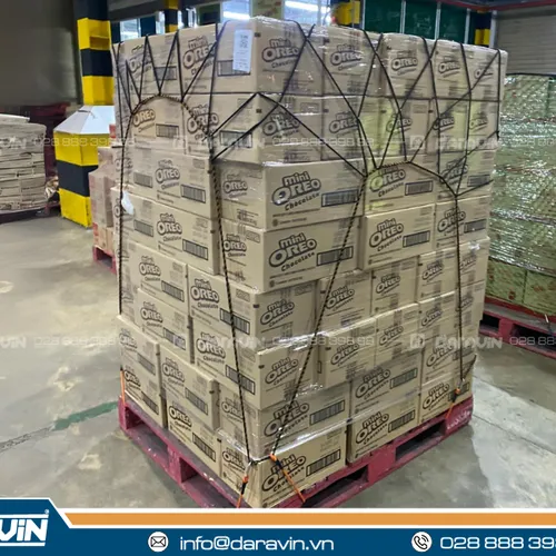 Lưới thun ràng pallet - Kích thước 0.9x1.0m phi 4 mắt 10cm móc snap