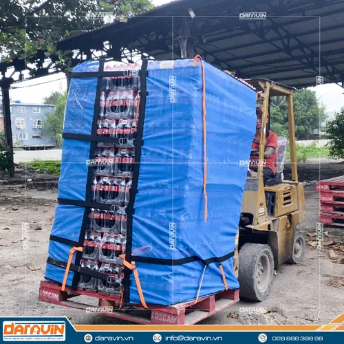 Lưới Quấn Pallet Tái Sử Dụng Có Ràng Chân