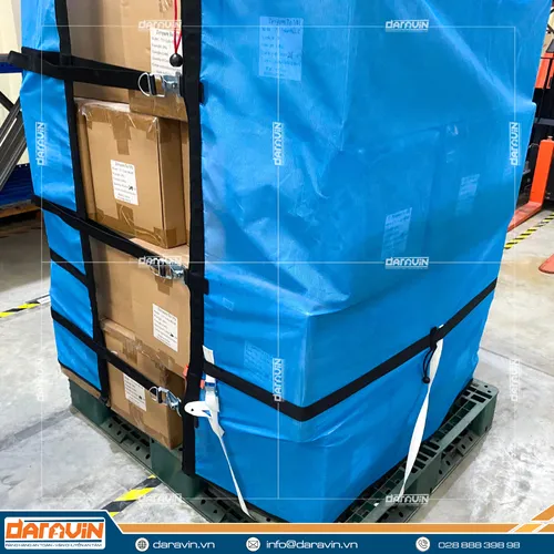 Lưới Quấn Pallet Tái Sử Dụng Có Ràng Chân