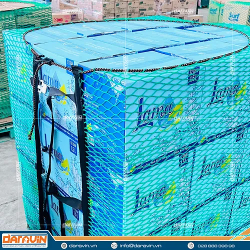 Lưới Quấn Pallet Tái Sử Dụng Chất Liệu Polyester Có Viền Thun