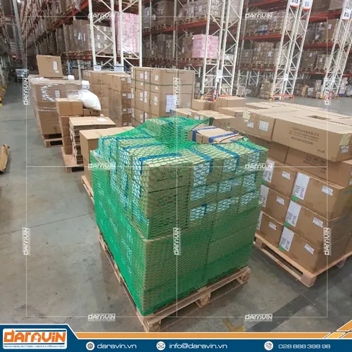 Lưới Quấn Pallet Tái Sử Dụng Chất Liệu Polyester Có Viền Thun