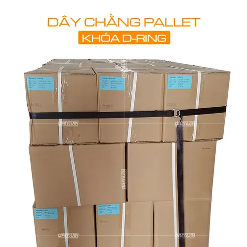 Dây ràng pallet khóa ring xiết bản 38x5m