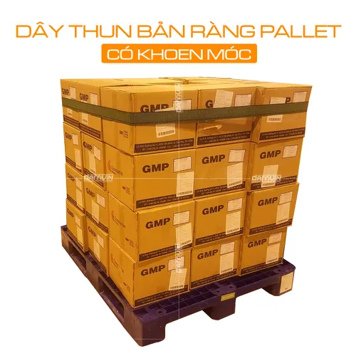 Dây Thun Bản Ràng Pallet Có Khoen Móc