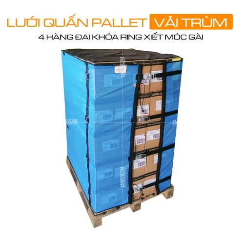 Lưới Quấn Pallet Tái Sử Dụng Có Vải Trùm