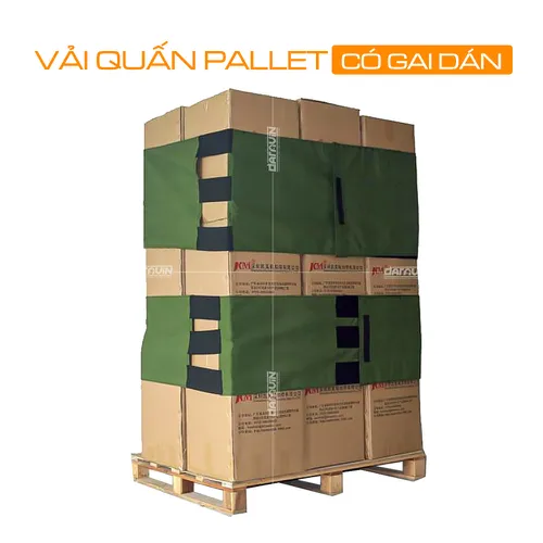 Vải Quấn Pallet Có Gai Dán