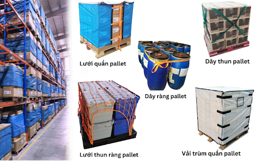 Lưới thun ràng pallet giúp giảm chi phí so với màng PE