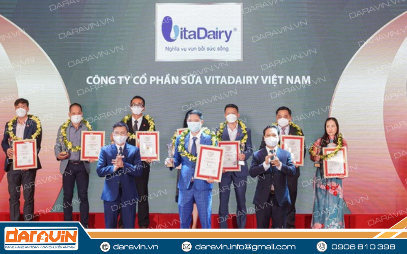 VitaDairy đạt được nhiều giải thưởng vinh dự VitaDairy đạt được nhiều giải thưởng vinh dự