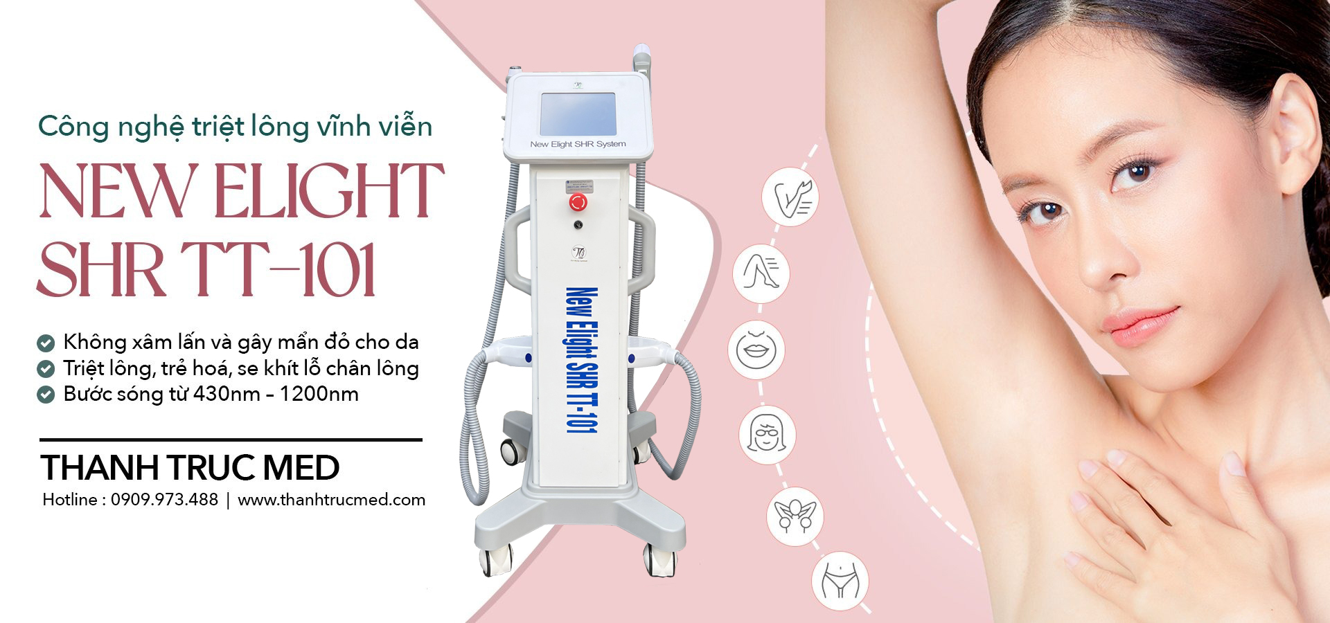 Máy Triệt Lông New Elight SHR TT-101