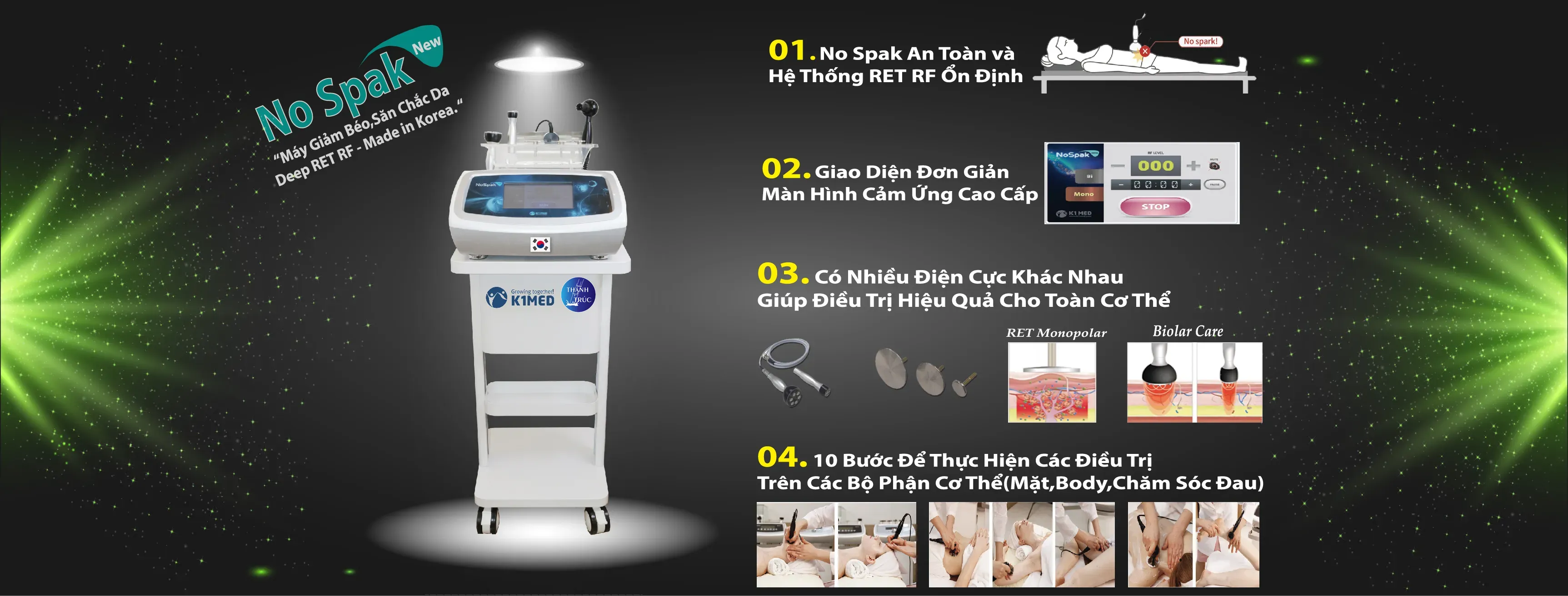 Máy Nâng Cơ Giảm Béo Nospak RET RF