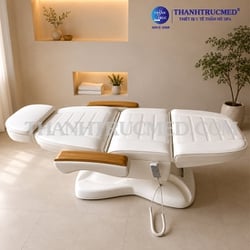 Giường tiêm điện tay vịn gỗ