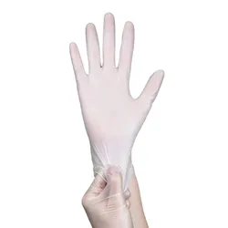 Găng tay Vinyl màu trắng đục không bột PA