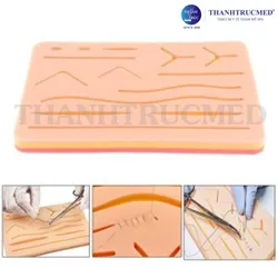 Miếng Tập Khâu Da Silicone Luyện Tay Nghề Khâu Vết Thương Hiệu Quả