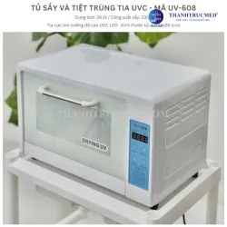 Tủ sấy và tiệt trùng tia UVC UV-608 24 lít