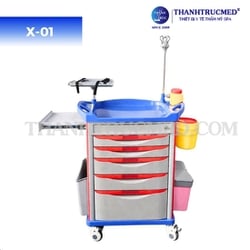 Xe đẩy y tế X-01 đa năng, tiện dụng cho cơ sở y tế