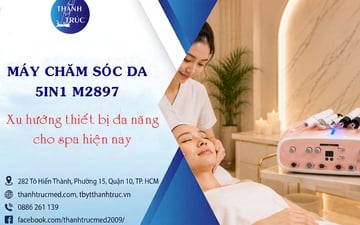 Máy chăm sóc da 5in1 M2897 xu hướng thiết bị đa năng cho spa hiện nay