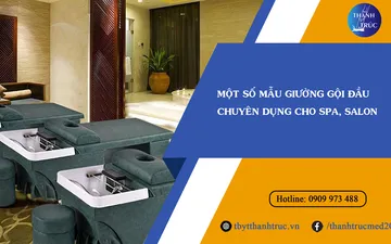 Một số mẫu giường gội đầu chuyên dụng cho Spa, Salon