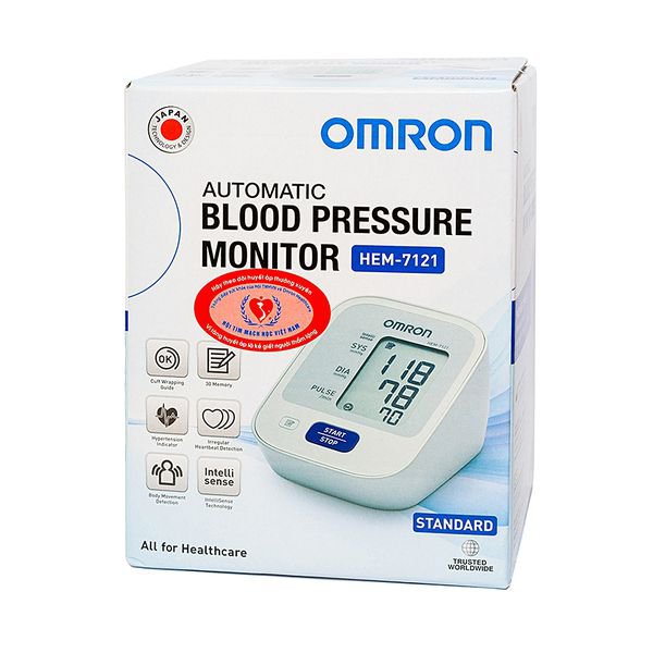 Máy đo huyết áp bắp tay tự động Omron HEM-7121