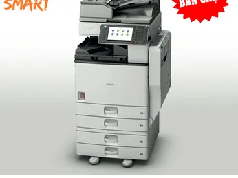 Máy photocopy ricoh bị mờ 1 bên