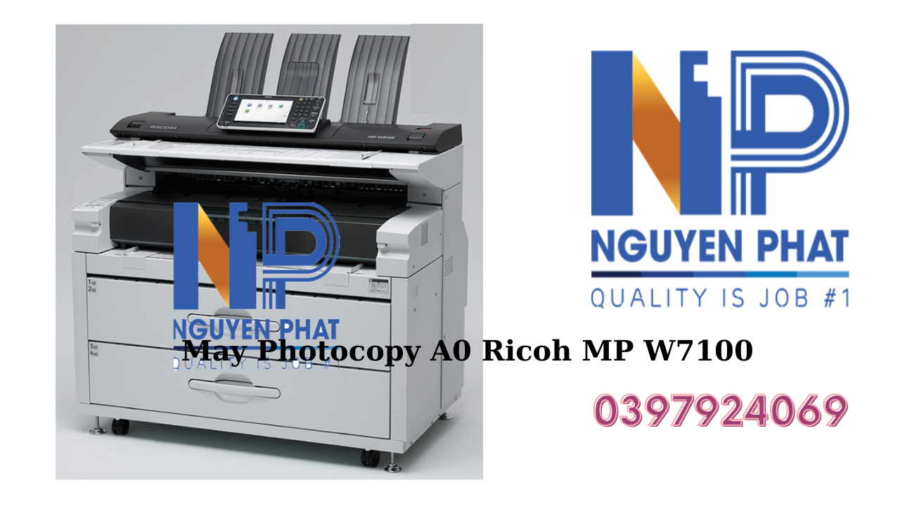 Máy Photocopy A0 Ricoh MP W7100