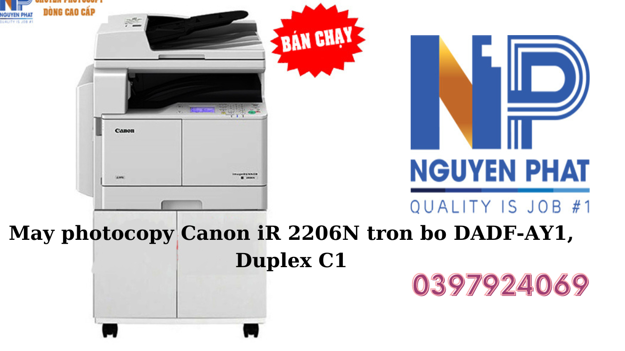 Máy photocopy Canon iR 2206N trọn bộ DADF-AY1- Duplex C1 HOTLINE 0397924069
