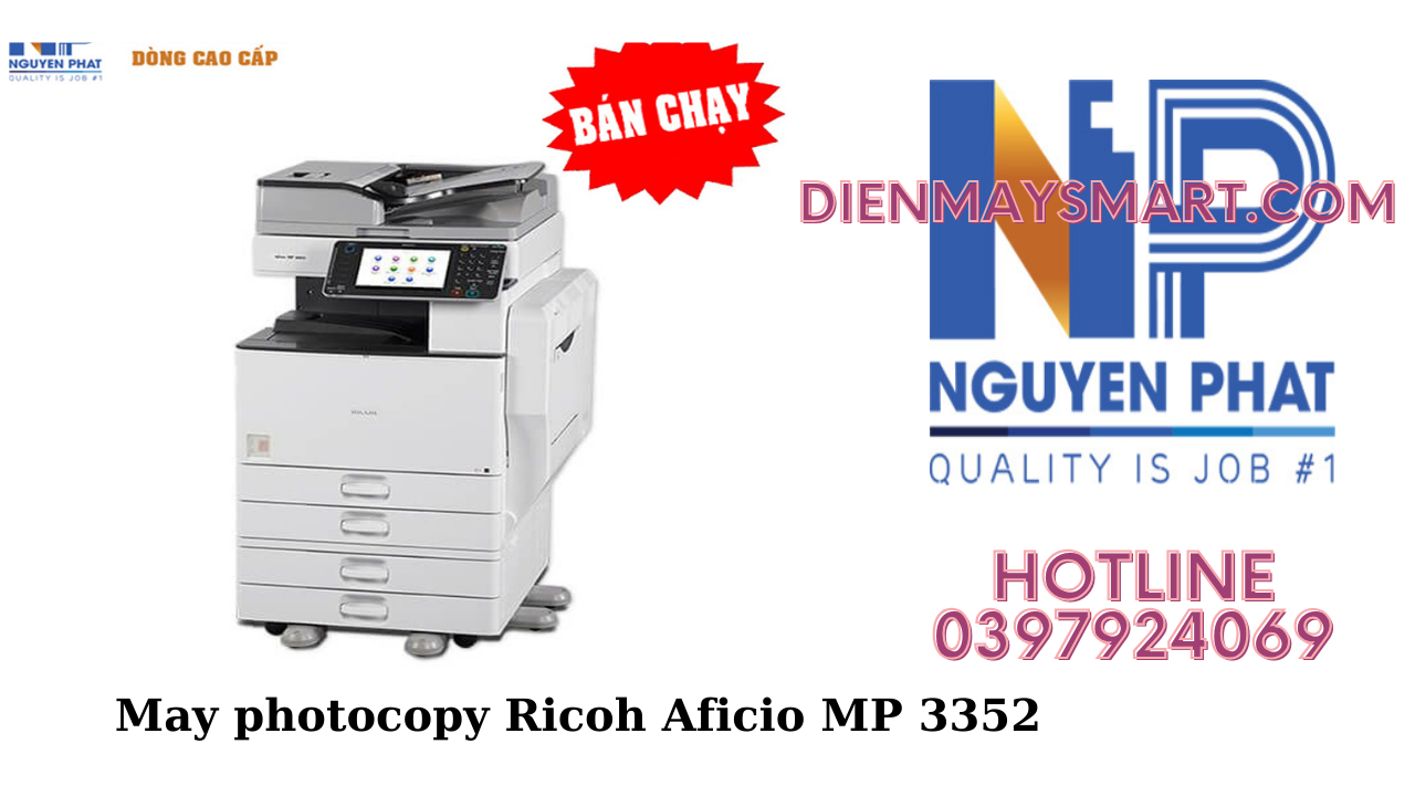 Máy photocopy Ricoh Aficio MP 3352 - Chất lượng chuyên nghiệp