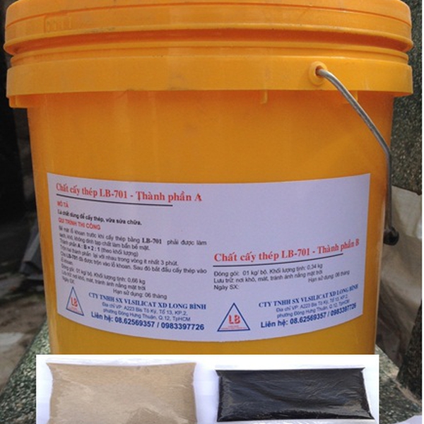 Keo cấy thép, sửa chữa vết nứt bê tông LB-701