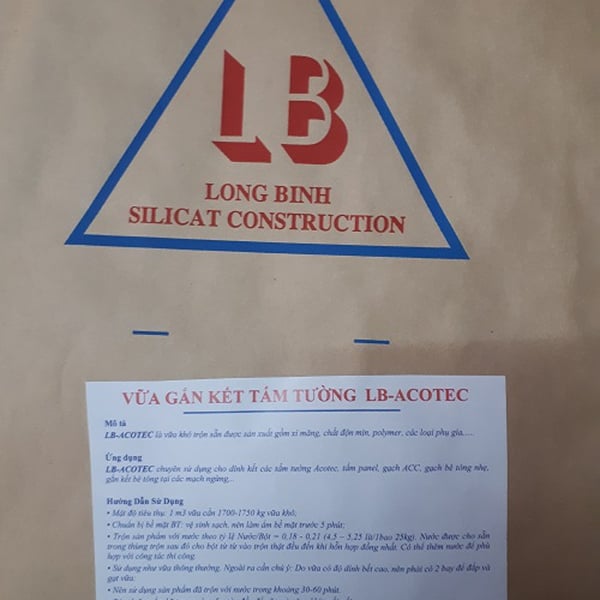 Vữa gắn kết tấm tường LB-Acotec