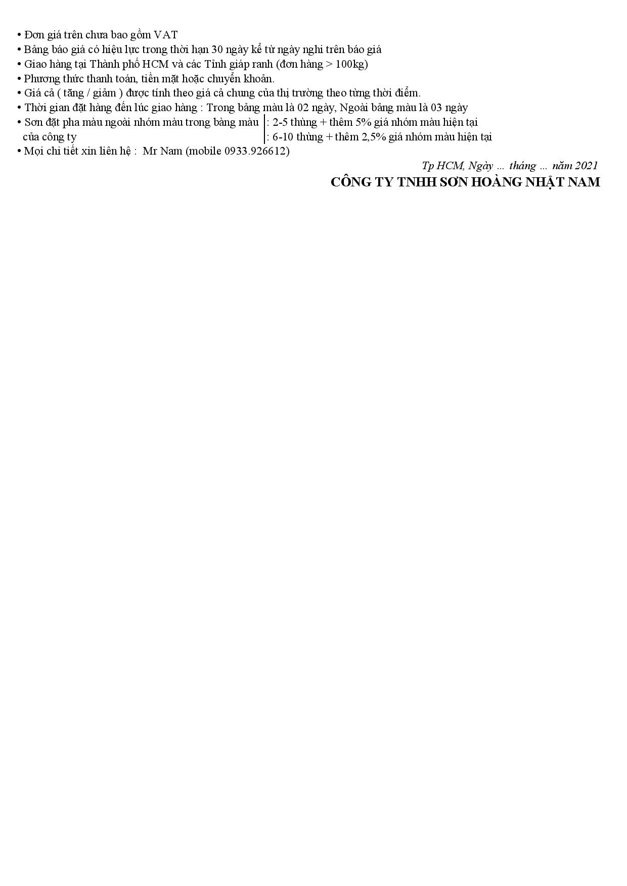 Báo giá sơn ecp Báo giá sơn ecp