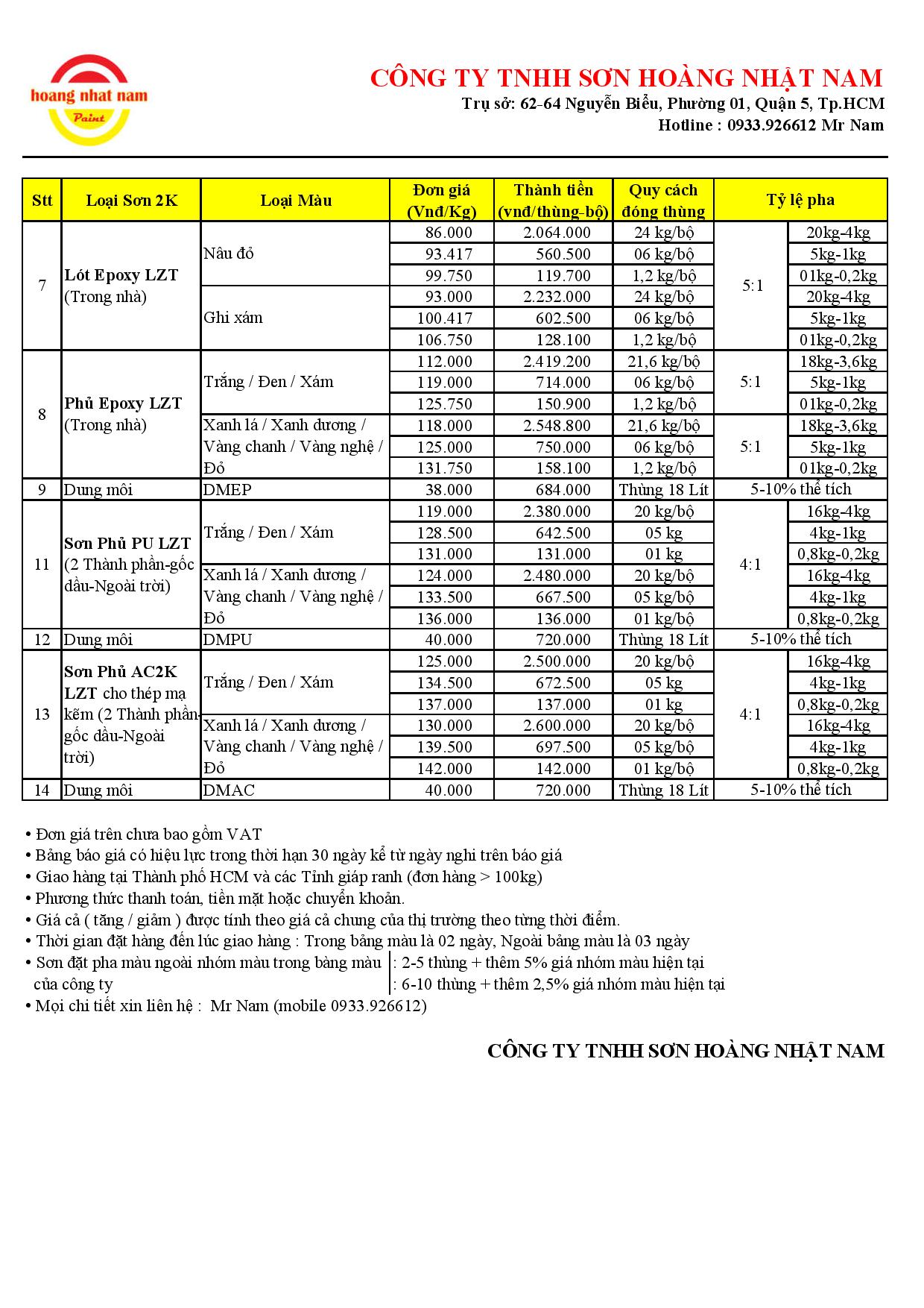 Báo giá sơn lazenta  Báo giá sơn lazenta