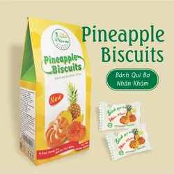 Bánh Qui Bơ Nhân Khóm - Hộp Giấy 80g