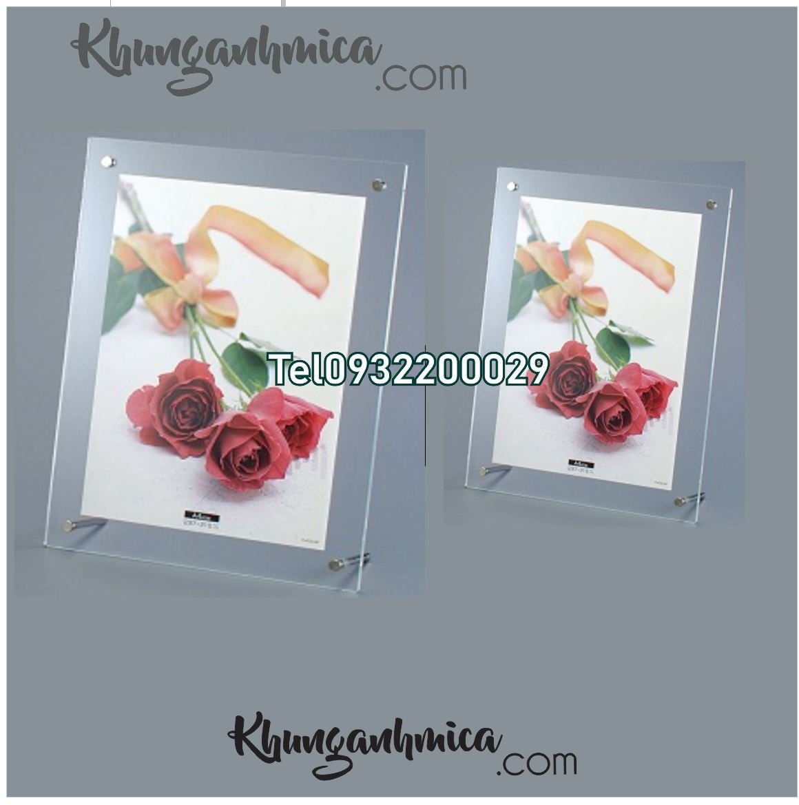 Khung mica để bàn độ dày 3mm