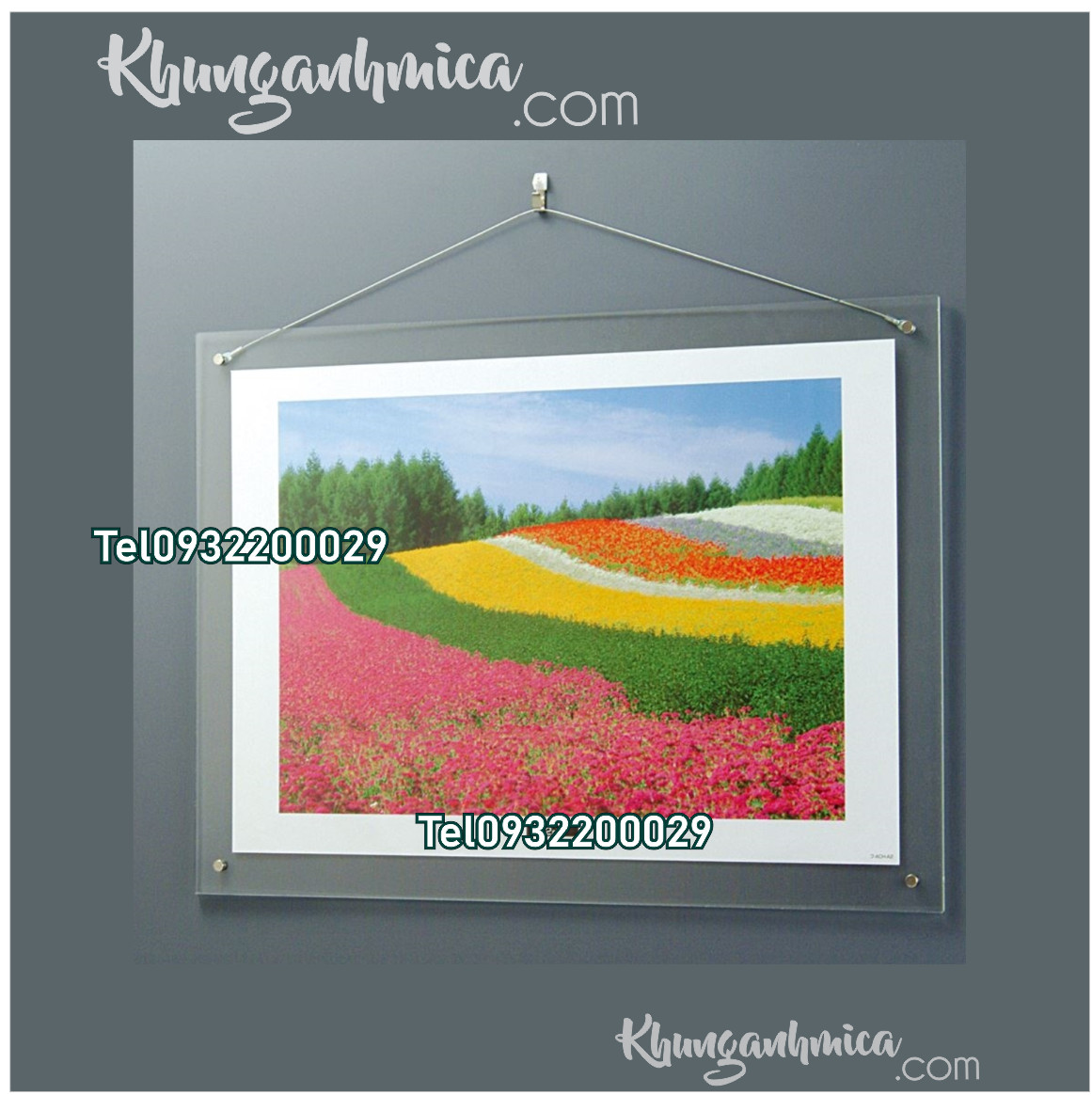 Mô tả khung mica treo tường