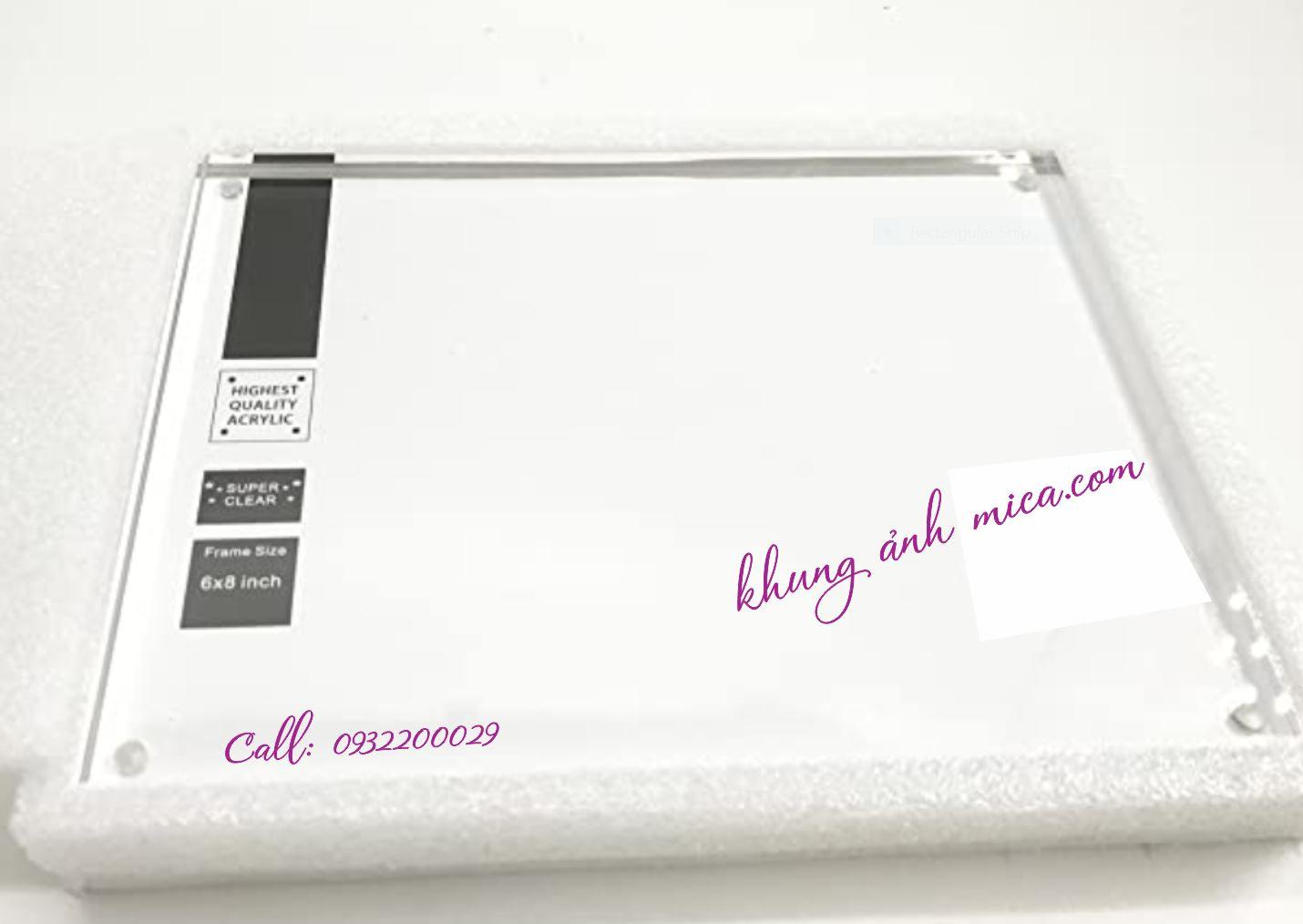 Khung ảnh mica dùng để những kiểu ảnh nào