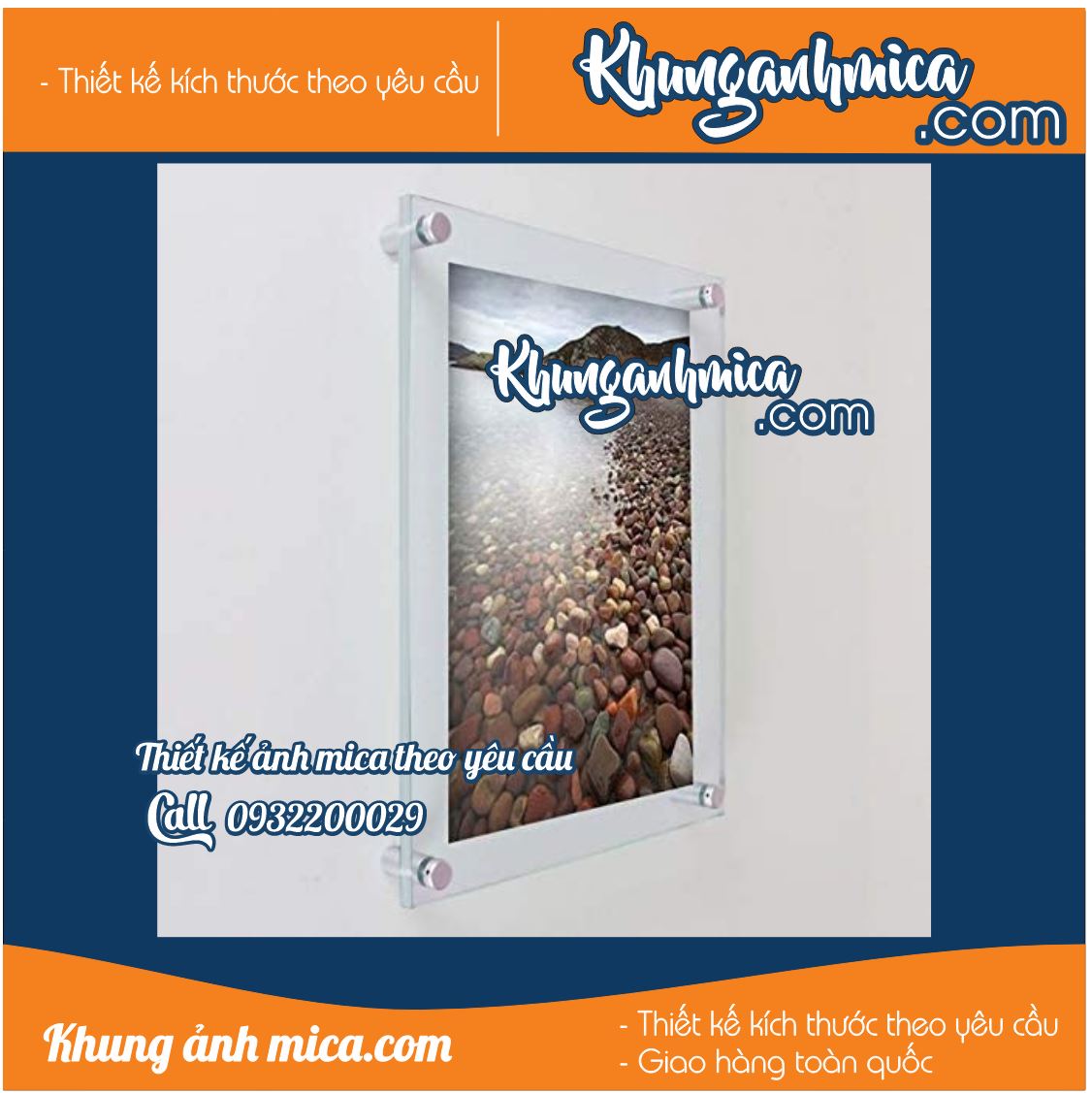 Khung ảnh làm từ mica trong suốt