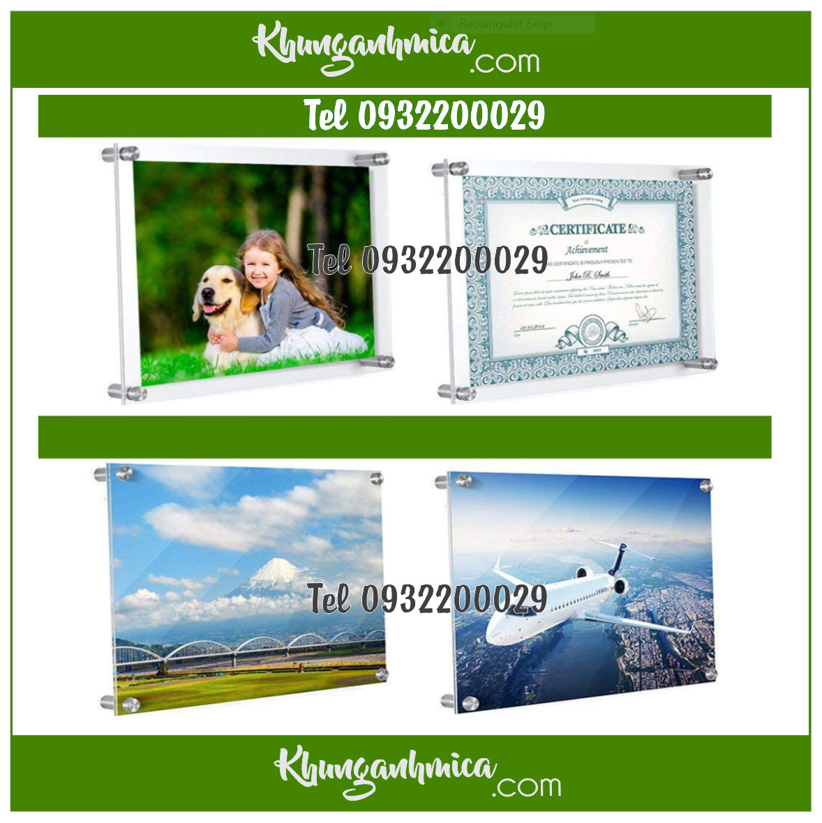 Khung ảnh treo tường A4 đứng hay ngang