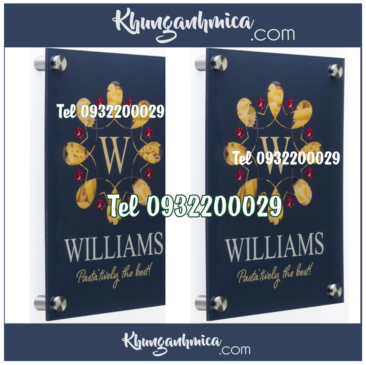 Chọn khung mica màu phù hợp với sơn tường