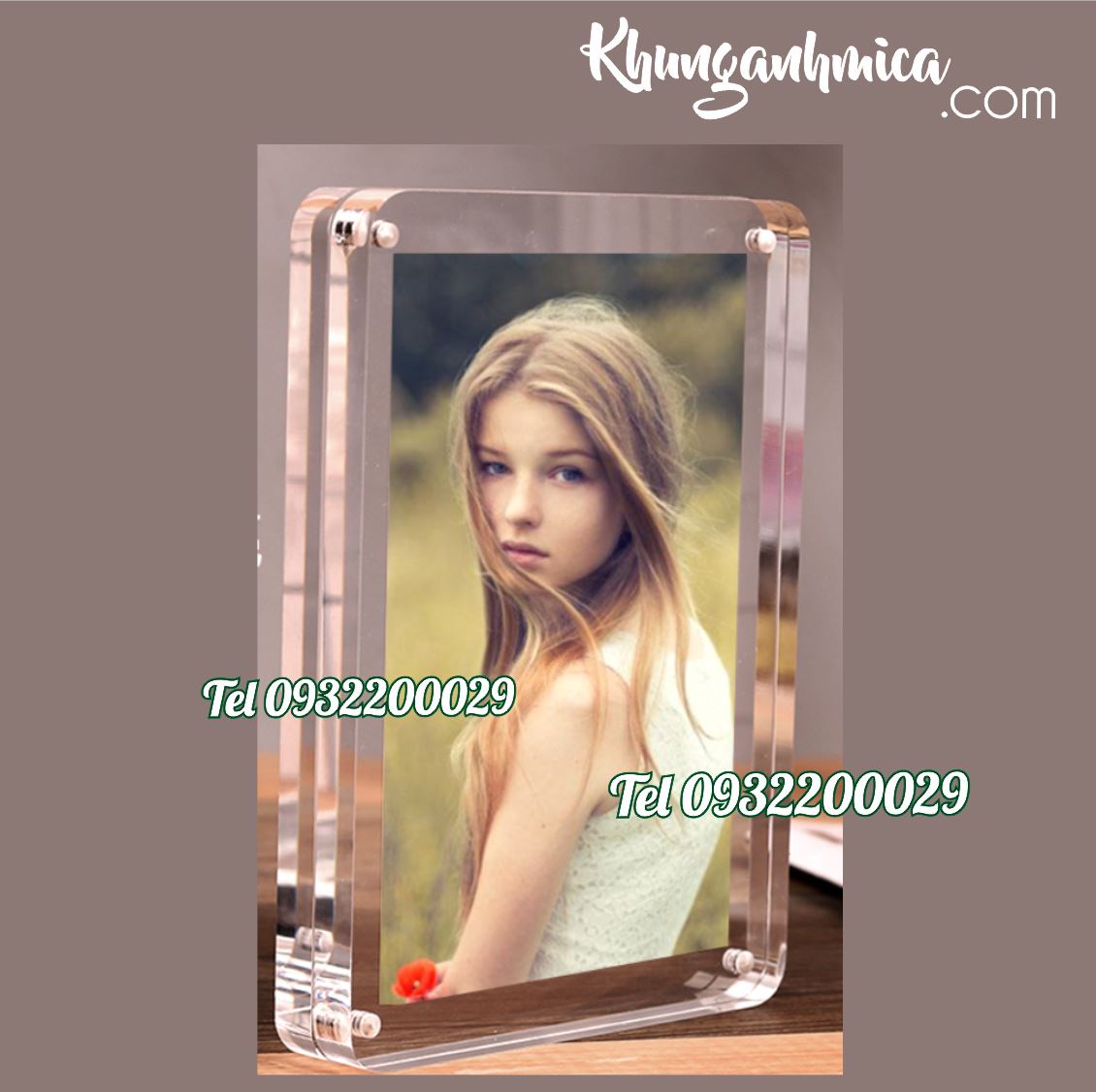Khung ảnh mica chữ T